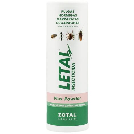 LETAL PLUS PWD Insecticida y Acaricida en Polvo. Talquera 325 gr