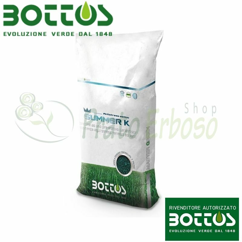 Bottos - L'été k 10-0-30 - Engrais pour la pelouse de 25 Kg