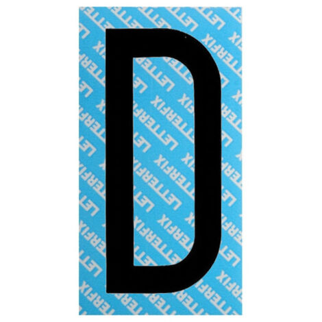 Letra adhesiva negra Serie T80 D Letterfix