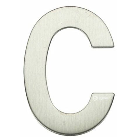 Letra puerta C acero inoxidable con adhesivo GSC 003302622