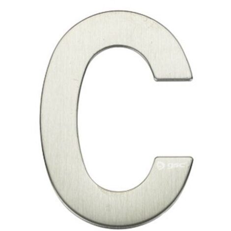 Letra puerta C acero inoxidable con adhesivo GSC 003302622