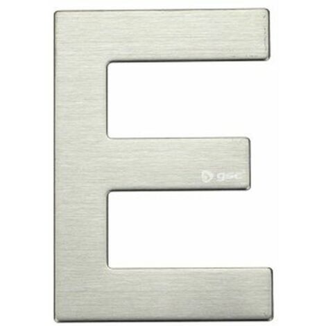 Letra puerta E acero inoxidable con adhesivo GSC 003302624