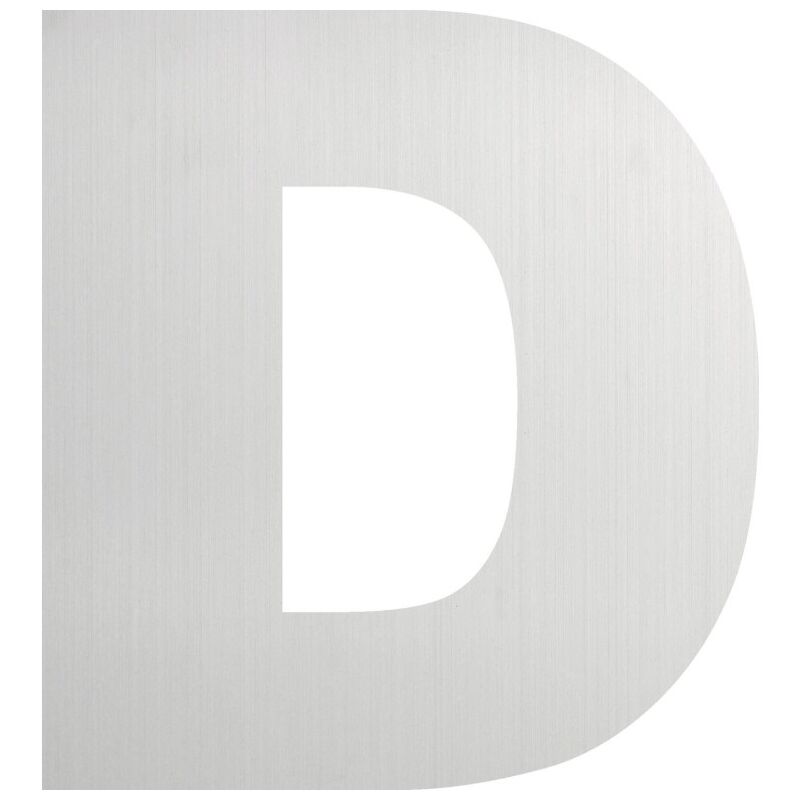

Letra seÑalizacion ´d´ 130mm adh. acero inox aisi 304 inox s