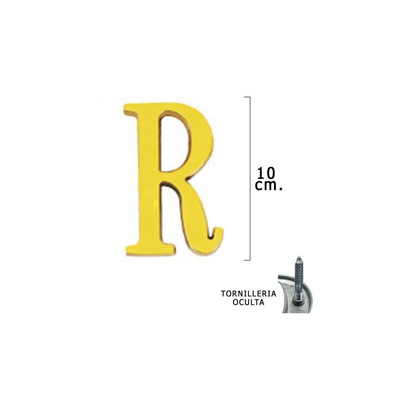 

Letra latón 'r' 10 cm. con tornilleria oculta (blister 1 pieza)