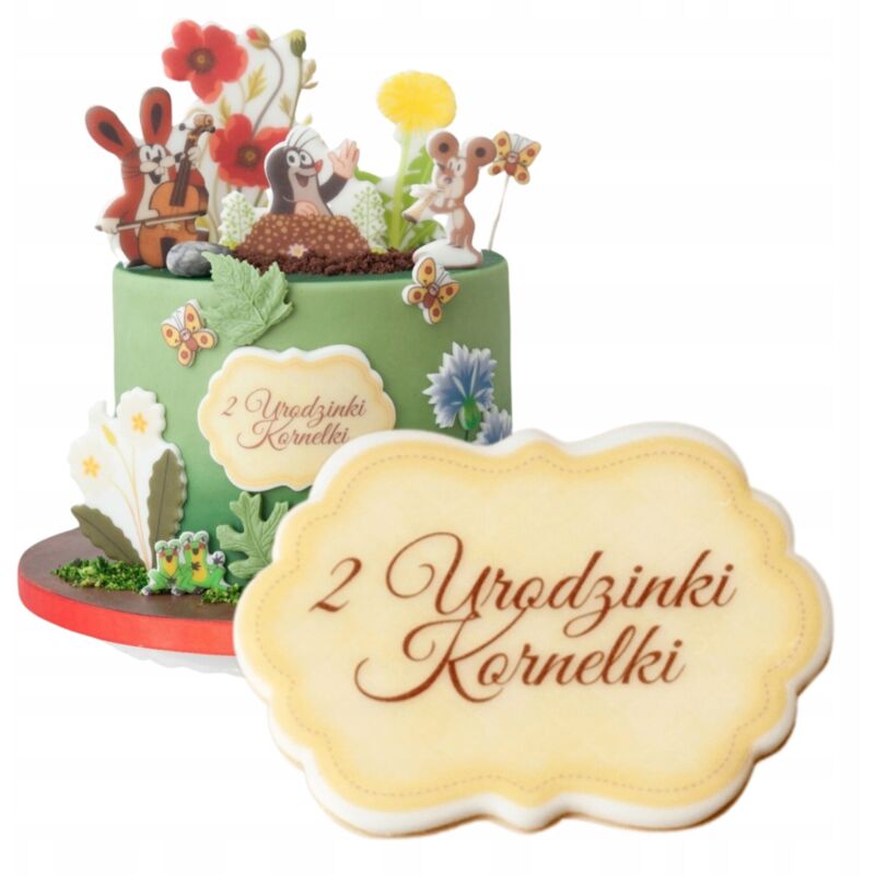 Letras de placa de nombre para pastel Inscripción PATRÓN 9