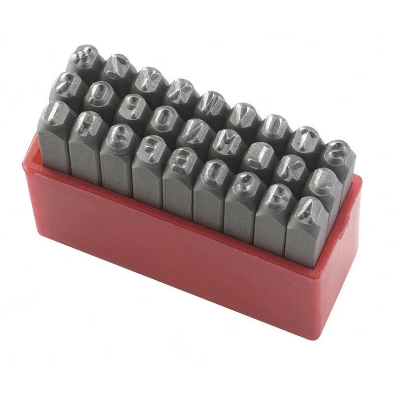 Juego de perforadoras de letras de 3 mm para marcar Fervi P012/L03