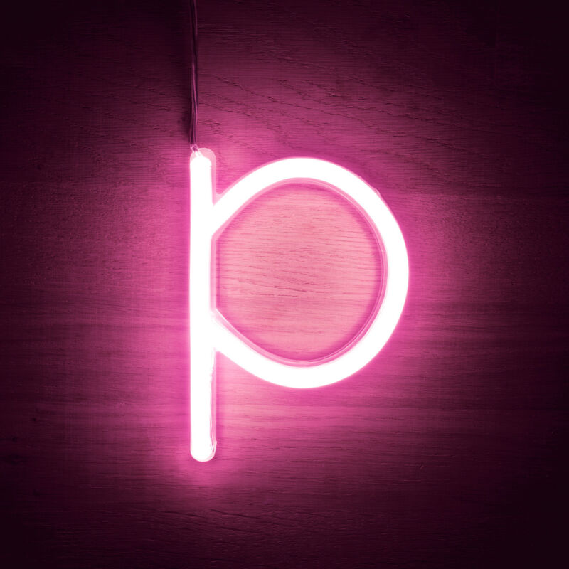 

Letras Neón LED Rosa P Rosa - P Rosa