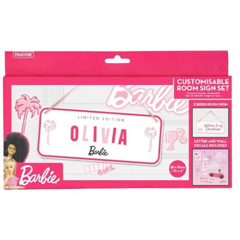 Letrero dormitorio paladone barbie
