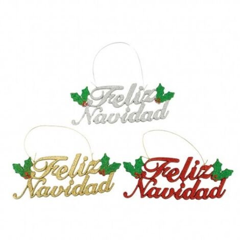 LETRERO FELIZ NAVIDAD PURPURA SURTIDOS - EHLIS