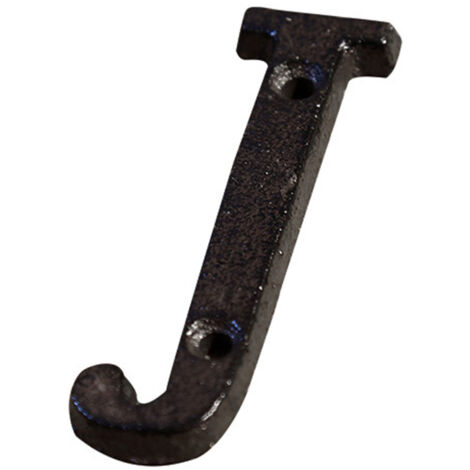 Letrero para casa hecho 100% de hierro fundido – El juego incluye 1 letrero y 2 tornillos – Dimensiones: 7,5 x 4,5 cm – Estilo antiguo y duradero – Letras A–Z y números 0–9
