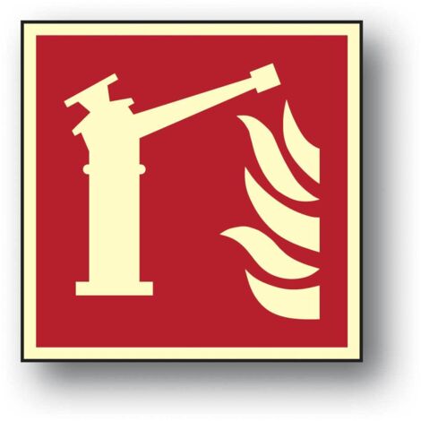 LETRERO ZP-14 15x15 PLACA DE SEGURIDAD CONTRA INCENDIOS PISTOLAS DE EXTINCIÓN DE INCENDIOS