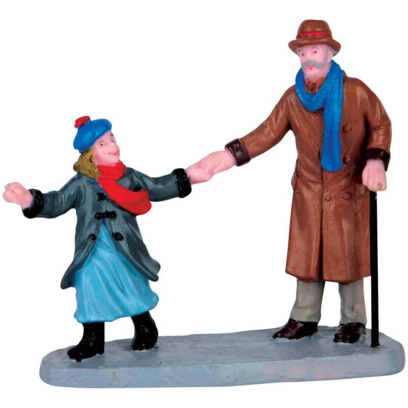 Lemax Opa Mit Enkelin Figur 71x81x29