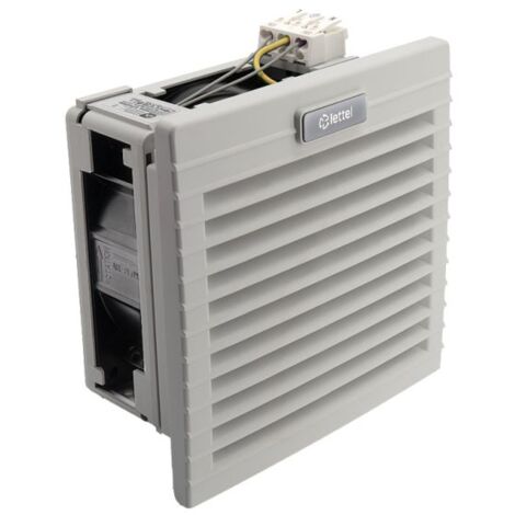 LETTEL - Grille 150x150 avec ventilateur 24V et filtre pour armoire électrique - GTA-125-VFF-24
