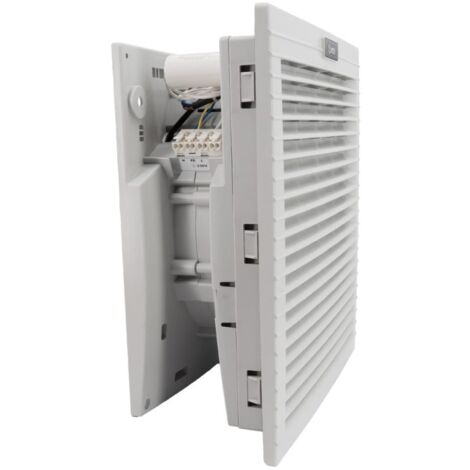 LETTEL - Grille 325x325 avec ventilateur 230V et filtre pour armoire électrique - GTA-291-VFF-230