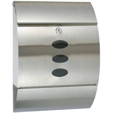 Letter Box Stainless Steel 30x12x40 cm HI