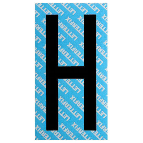 Lettera Adesiva Nera Serie T80 H Letterfix