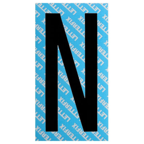 Lettera Adesiva Nera Serie T80 N Letterfix