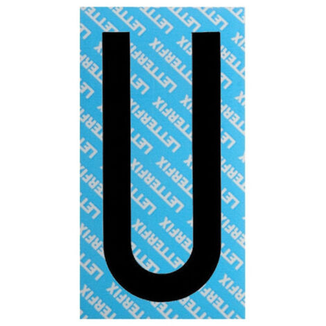 Lettera Adesiva Nera Serie T80 U Letterfix