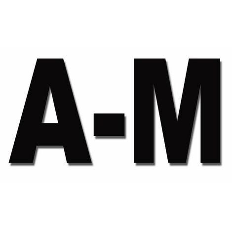 LETTERA ADESIVA P MM  75 NERO