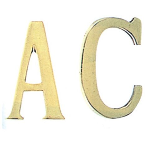 LETTERA B IN OTTONE 75 MM