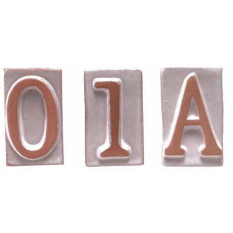 LETTERA C IN TERRACOTTA 5X9 CM- 10,0 pz