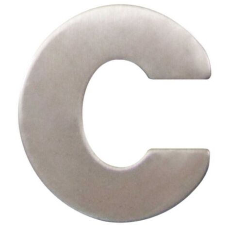 Lettera civico in acciaio c 60 mm - masidef