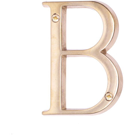 LETTERA TIPO B MM.80 OTTONE LUCIDO