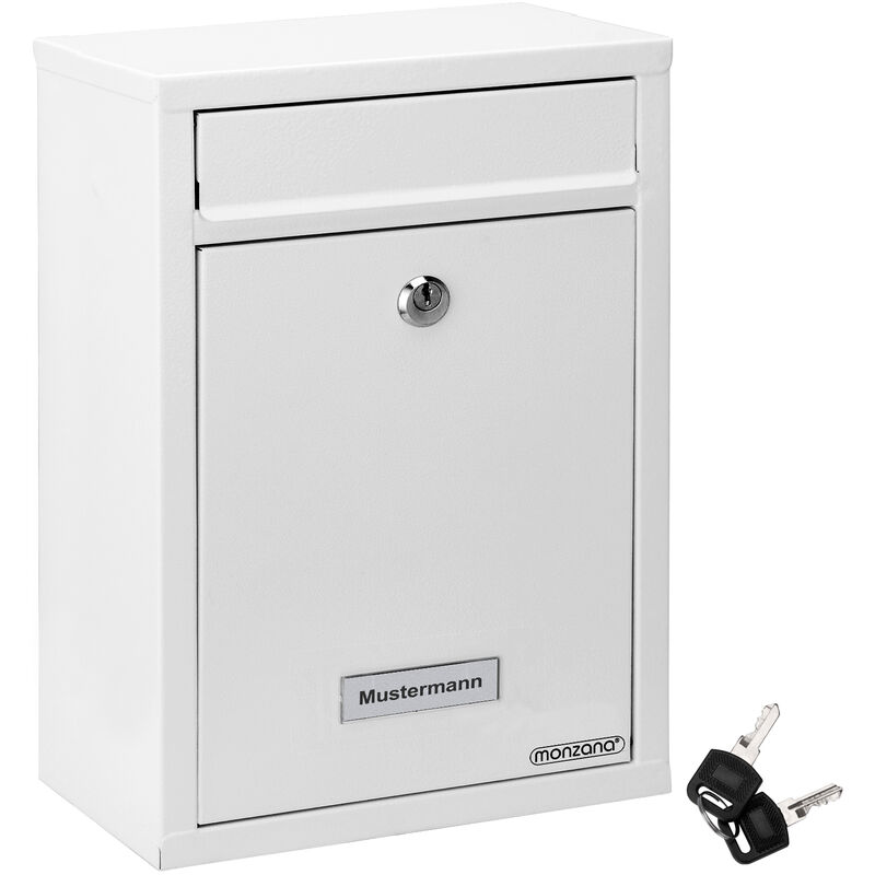 Monzana Letterbox Post Box Mailbox System Multi-Unit Mailboxes White