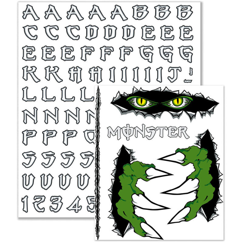 Lettere Adesive Componibili Monster