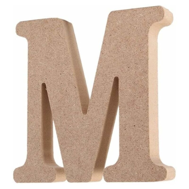 Image of Minkurow - Lettere Decorative in Legno (m) Colore Originale 26 Alfabeti Opzionali per Deco Nome dei Bambini Matrimonio Compleanno Festa Decorazione
