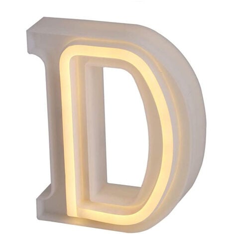 Mystery&Melody Lettere luminose LED lettere decorative a LED lettere  dell'alfabeto bianco per la decorazione della festa nuziale (R) (Arancione)