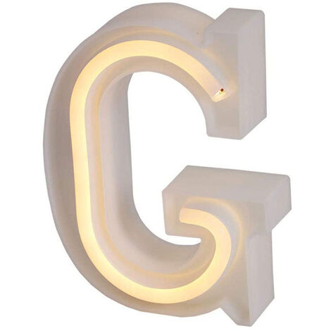 Lettere luminose neon a led luci alfabeto G luminoso per decorazione casa compleanni nozze festa bar eventi luce calda