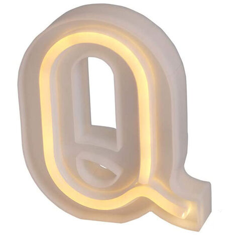 Lettere luminose neon a led luci alfabeto Q luminoso per decorazione casa compleanni nozze festa bar eventi luce calda