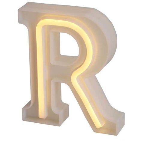 Lettere luminose neon a led luci alfabeto R luminoso per decorazione casa compleanni nozze festa bar eventi luce calda