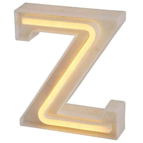Lettere luminose neon a led luci alfabeto Z luminoso per decorazione casa compleanni nozze festa bar eventi luce calda