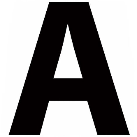 LETTERFIX Caratt.adesivo n. plasticolornero h.30