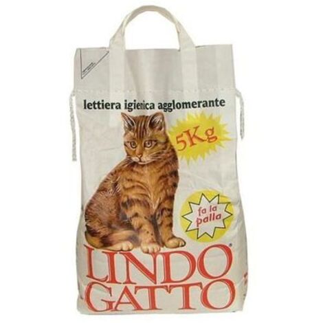 Lettiera igienica agglomerante per gatti in confezione da 5 kilogram