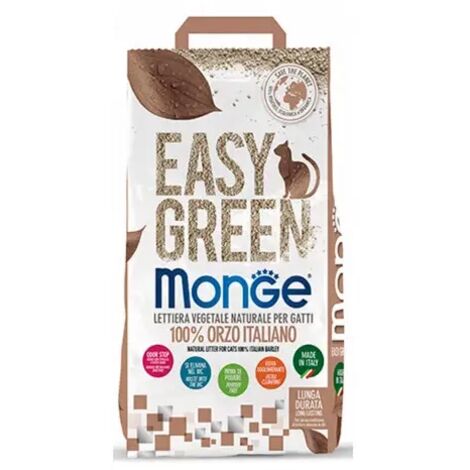lettiera igienica per gatti monge "easy green" 10 litri