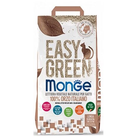lettiera igienica per gatti monge "easy green" 10 litri