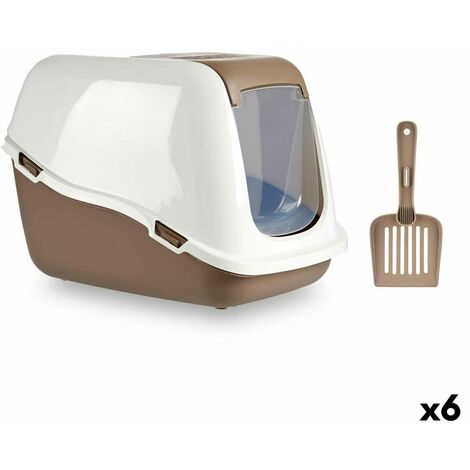 Lettiera Toilette per Gatti 37x27x8.5H cm con Scodella Paletta e Pallina  80500