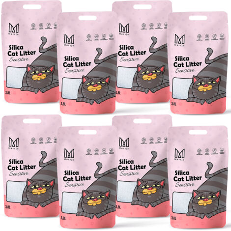 Lettiera per gatti in silicone Mersjo Sensitive 8x3,8L