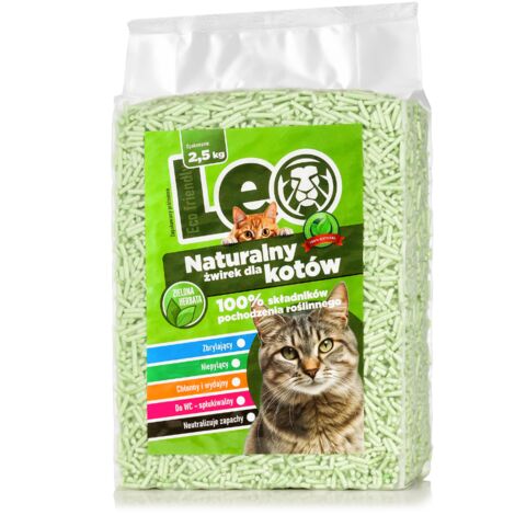 Lettiera per gatti Leo - Tè verde