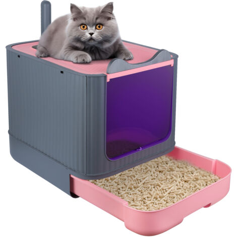 Lettiera per gatti Lettiera per gatti sterilizzata con raggi UV con paletta Materiale PP per gatti di piccola e media taglia