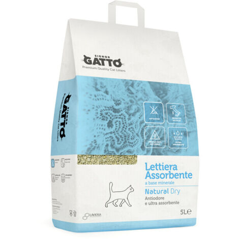 LETTIERA SIGNOR GATTO NATURAL DRY 5 L- 4,0 pz