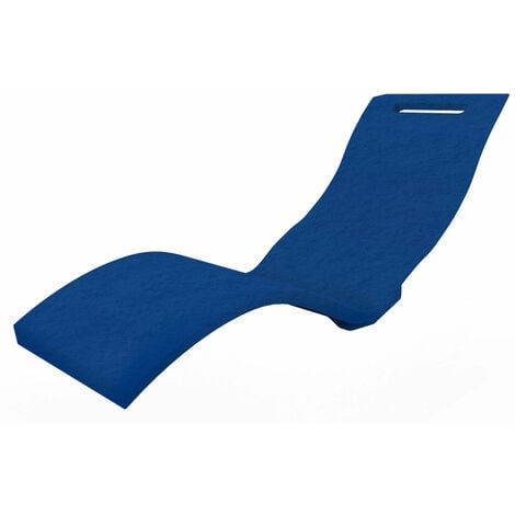 Lettino Chaise Longue da Esterno Giardino Seduta a Terra Arkema Serendipity Blu
