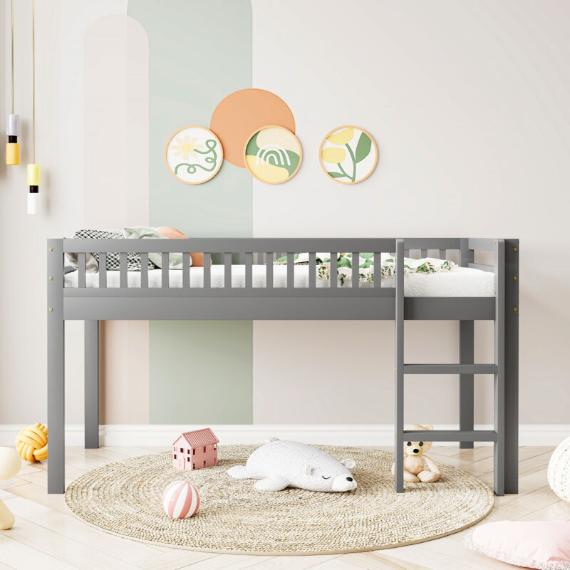 Letto per bambini 90200 cm in legno massello con