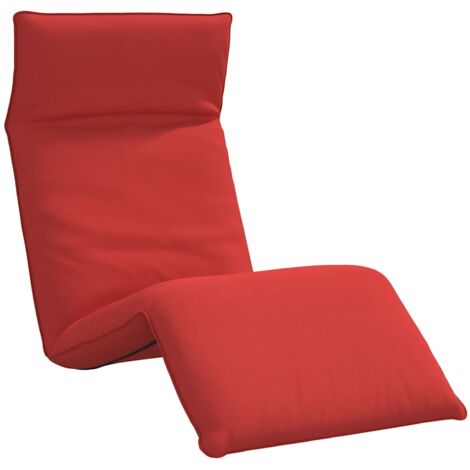 Lettino Pieghevole Rosso 175x54x8,5 cm in Tessuto Oxford vidaXL