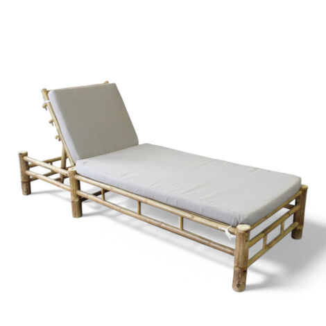 Lettino prendisole in legno bamboo 210x80xH36 Ronik