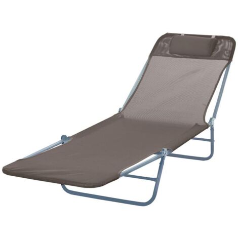 LETTINO PRENDISOLE PIEGHEVOLE 182 X 56 X 24.5 CM MARRONE