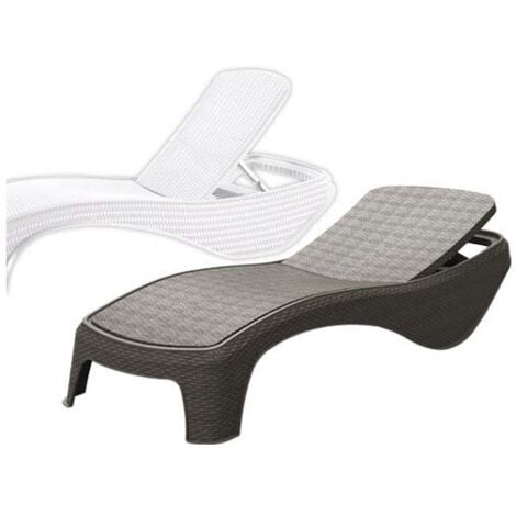 Lettino Rattan Keter Atlantic in Bianco